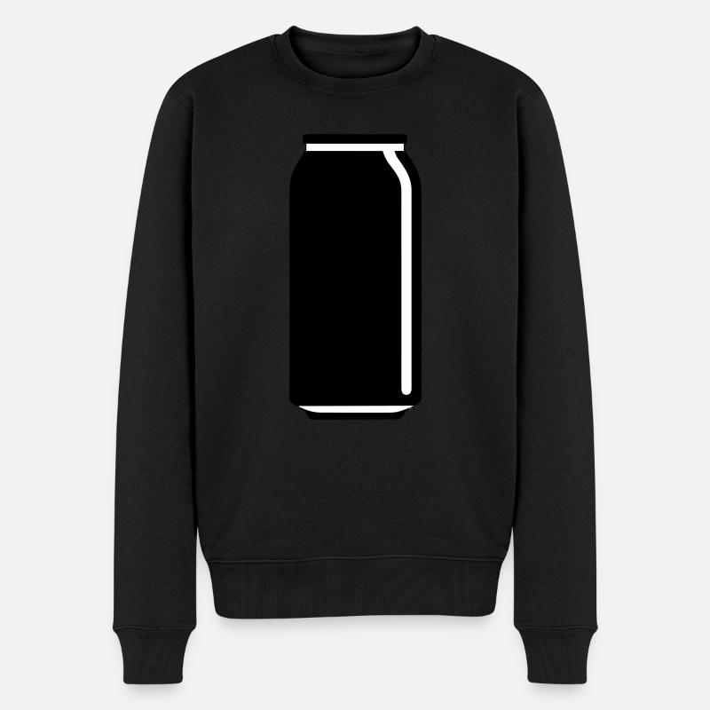 une canette de boisson - Pull Premium bio Homme - noir