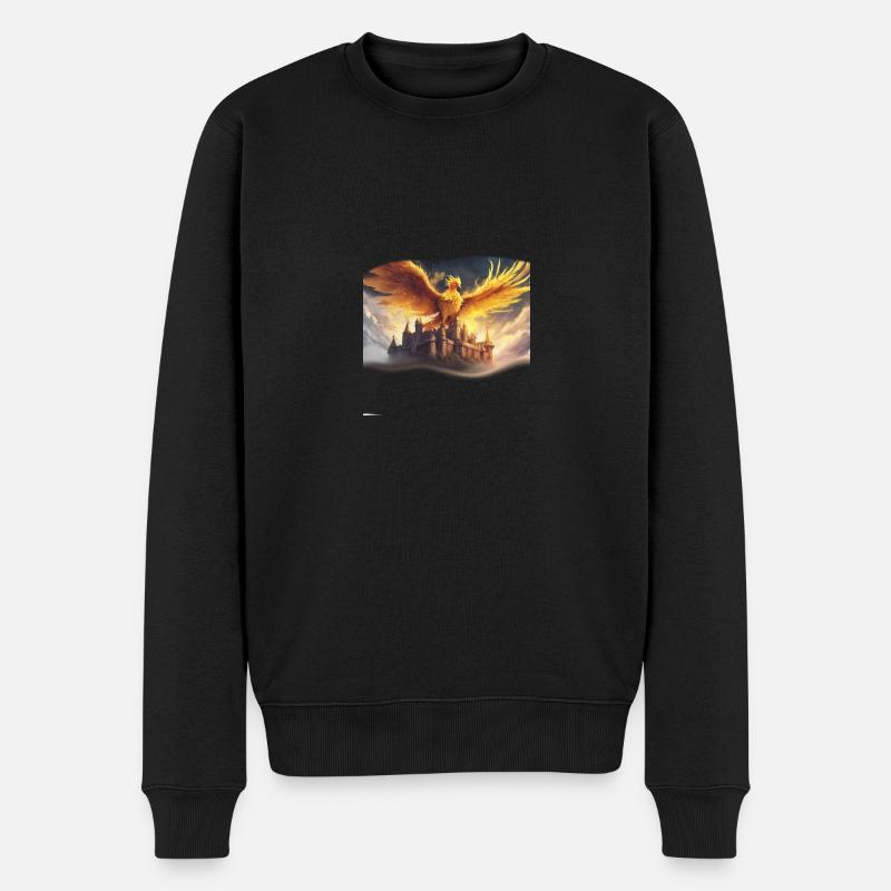 Phönix - Männer Premium Bio Pullover - Schwarz