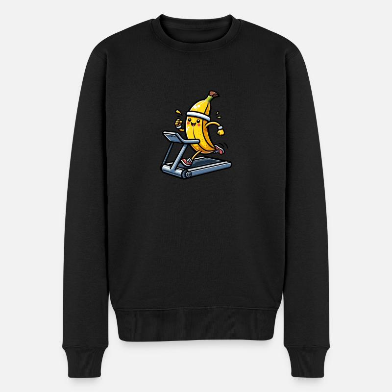 Banane en cours d’exécution - Pull Premium bio Homme - noir