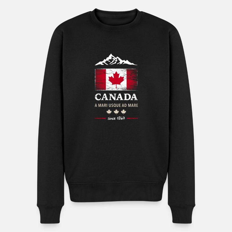 Canada Érable Vancouver Montréal Toronto Maple Leaf - Pull Premium bio Homme - noir