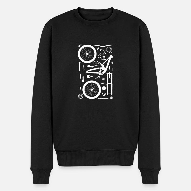 Parties du vélo - Pull Premium bio Homme - noir