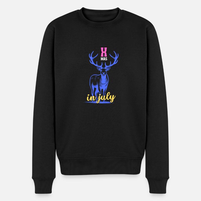 Weihnachten im Juli - Männer Premium Bio Pullover - Schwarz