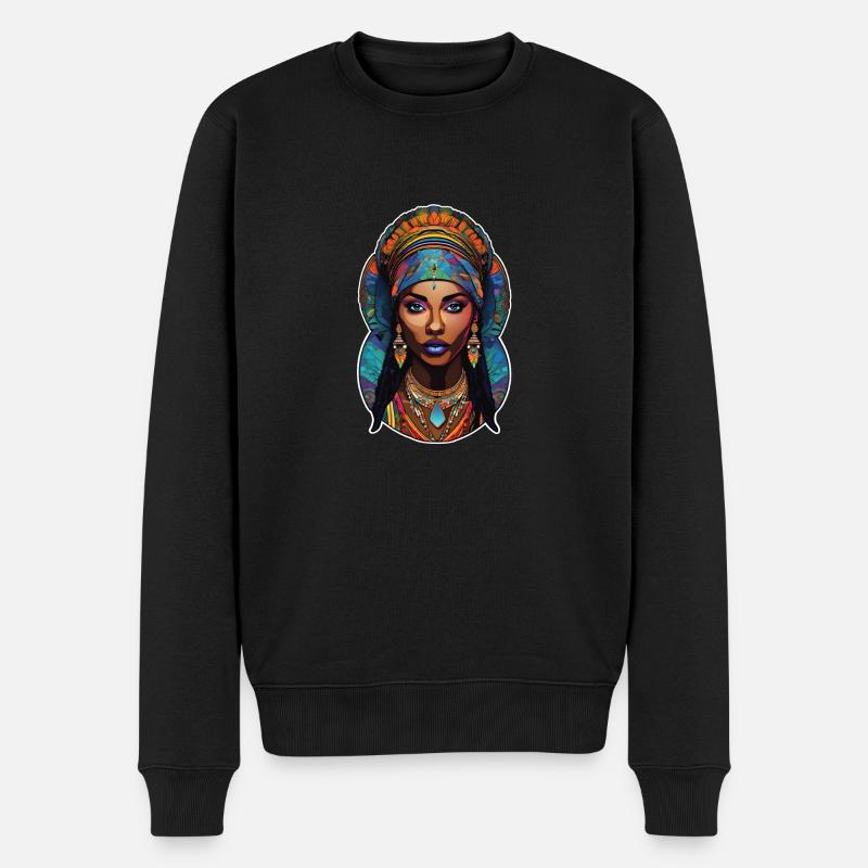 femme afro - beauté - Pull Premium bio Homme - noir