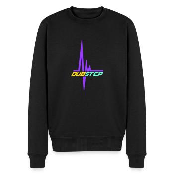 Dub Step Techno Musik Puls Herzschlag Frequenz - Männer Premium Bio Pullover - Schwarz - Vorne - Nico (187cm)