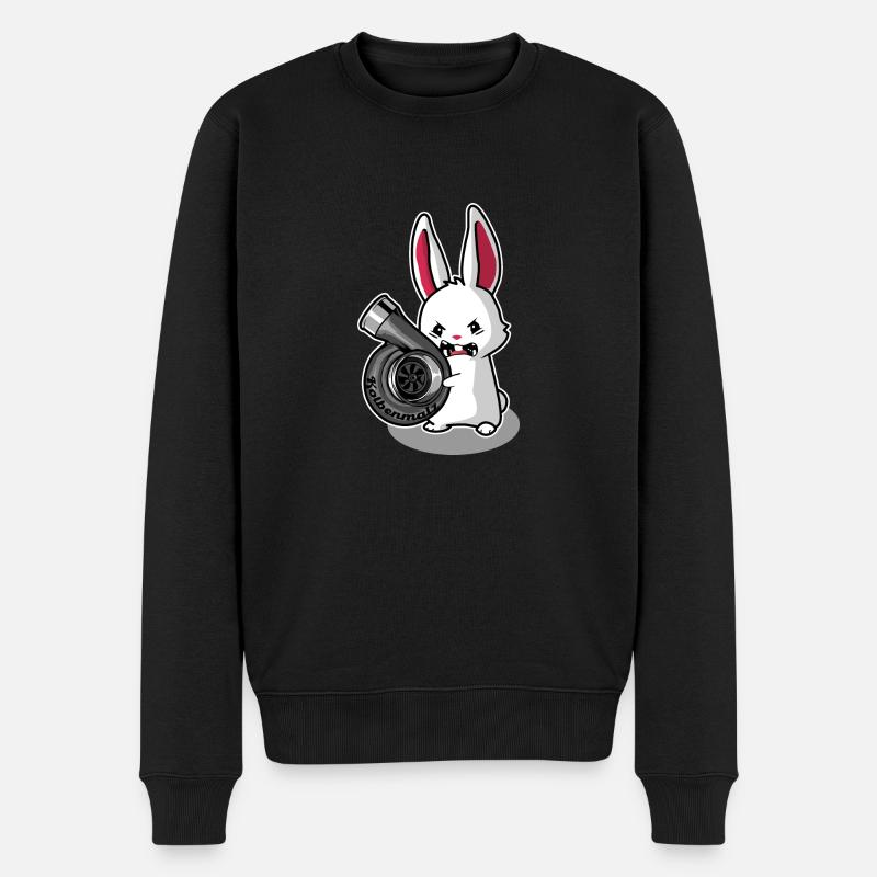 kolbenmalz - Männer Premium Bio Pullover - Schwarz