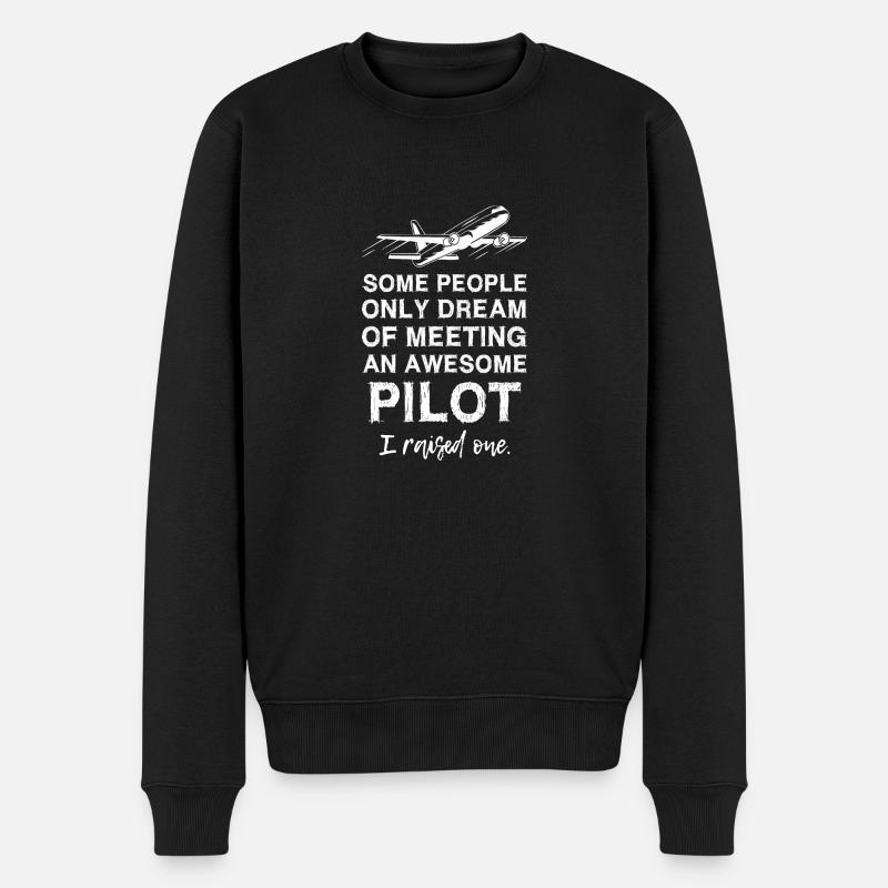 Papa pilote - Pull Premium bio Homme - noir