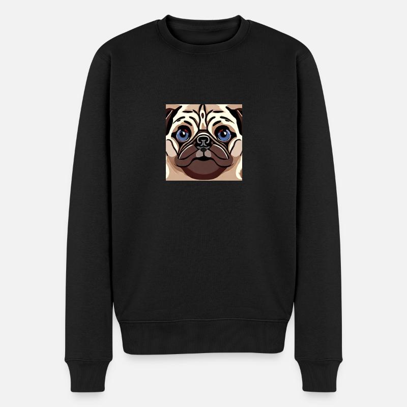 Carlin mignon - Pull Premium bio Homme - noir