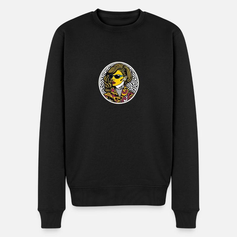 Sommer-Look - Männer Premium Bio Pullover - Schwarz