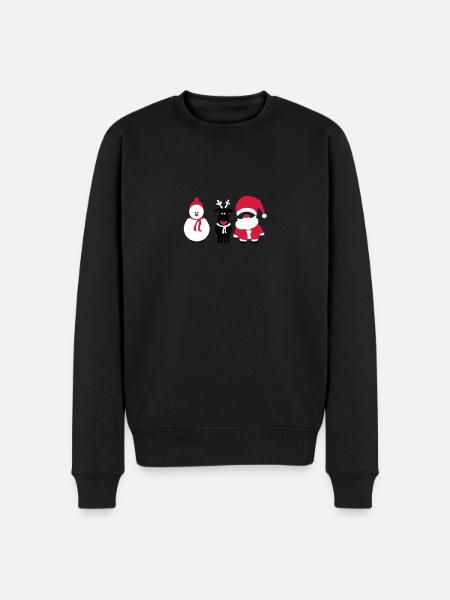 noël équipe 3 - Pull Premium bio Homme - noir