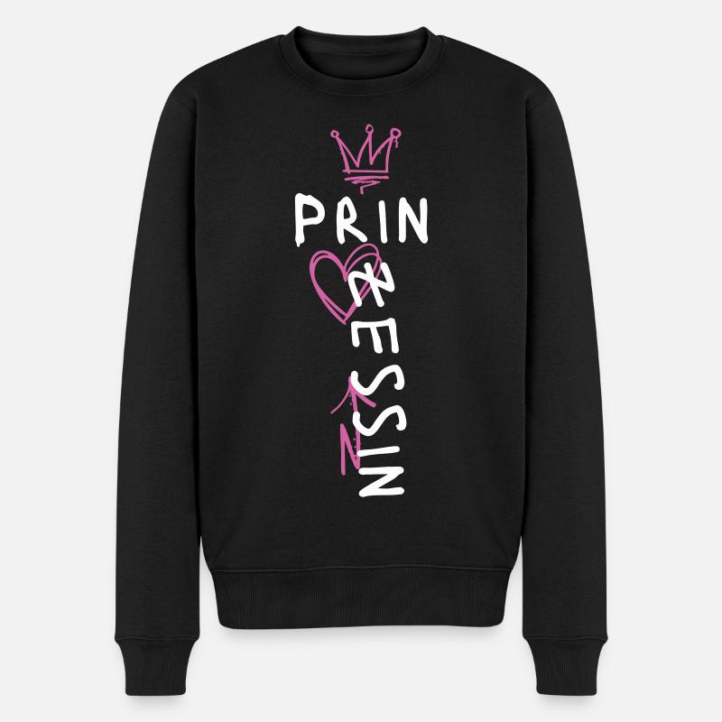 Prinzessin Streetstyle Design - Männer Premium Bio Pullover - Schwarz