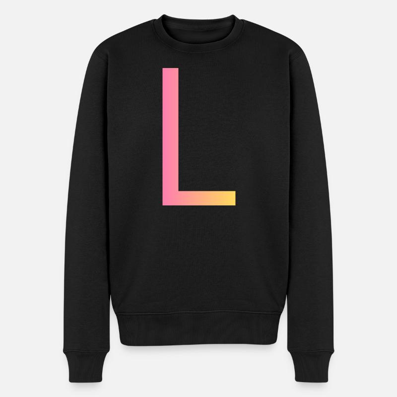 L - Männer Premium Bio Pullover - Schwarz