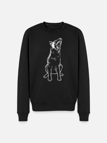 Malinois Belgian Shepherd Mechelaar Dog - Men's Premium Organic Jumper - black