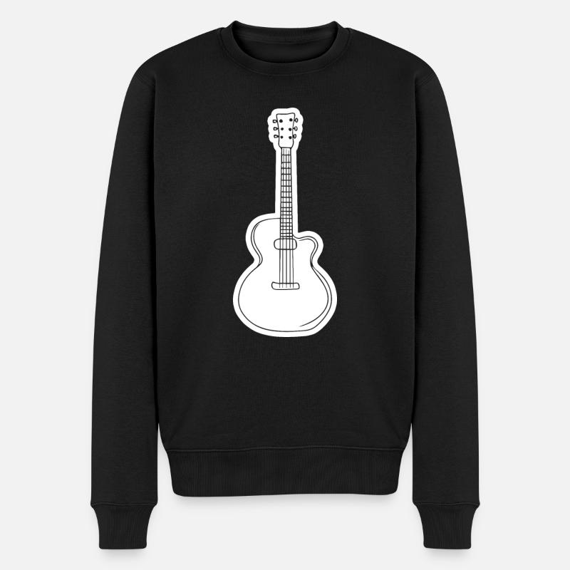 Guitare, guitariste - Pull Premium bio Homme - noir