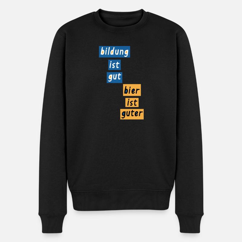 Informatiker Programmierer Admin Nerd Geschenk - Männer Premium Bio Pullover - Schwarz