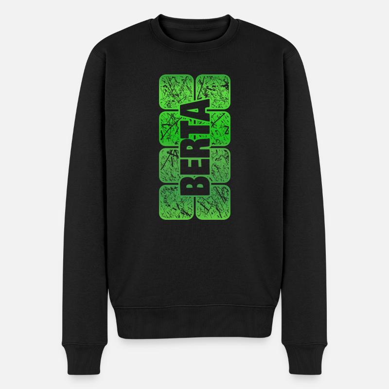 Nom de la fille Berta - Pull Premium bio Homme - noir