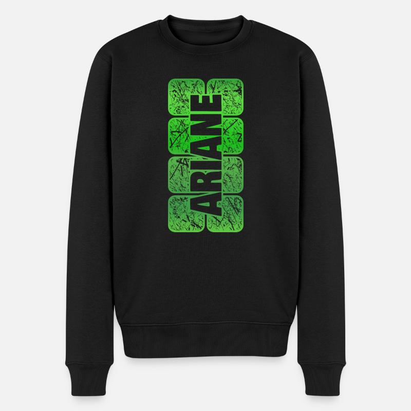 Prénom Ariane - Pull Premium bio Homme - noir