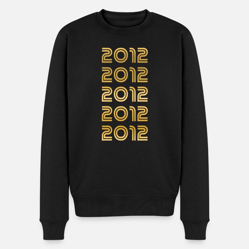 2012 - Männer Premium Bio Pullover - Schwarz
