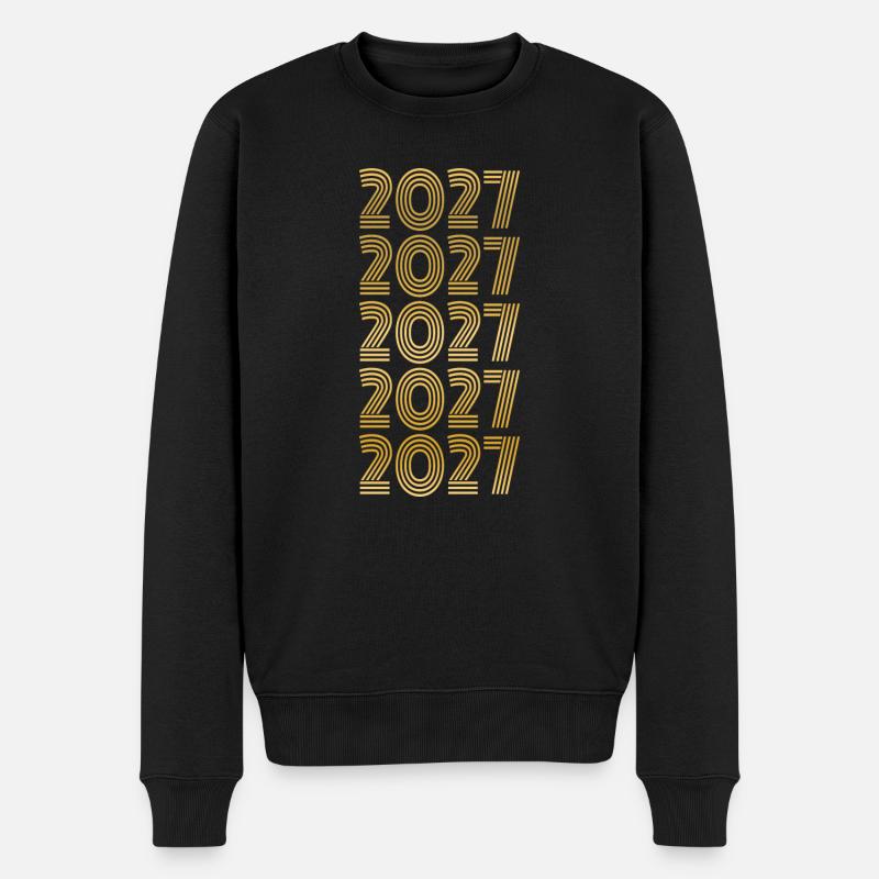 2027 - Männer Premium Bio Pullover - Schwarz