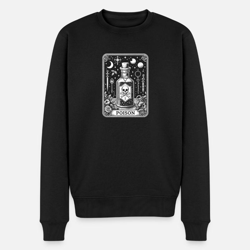 Gift-Fläschchen 2 - Männer Premium Bio Pullover - Schwarz