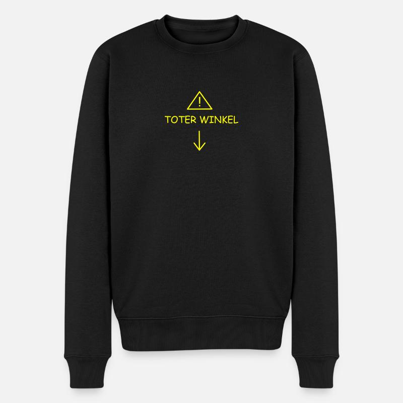 toter Winkel - Männer Premium Bio Pullover - Schwarz