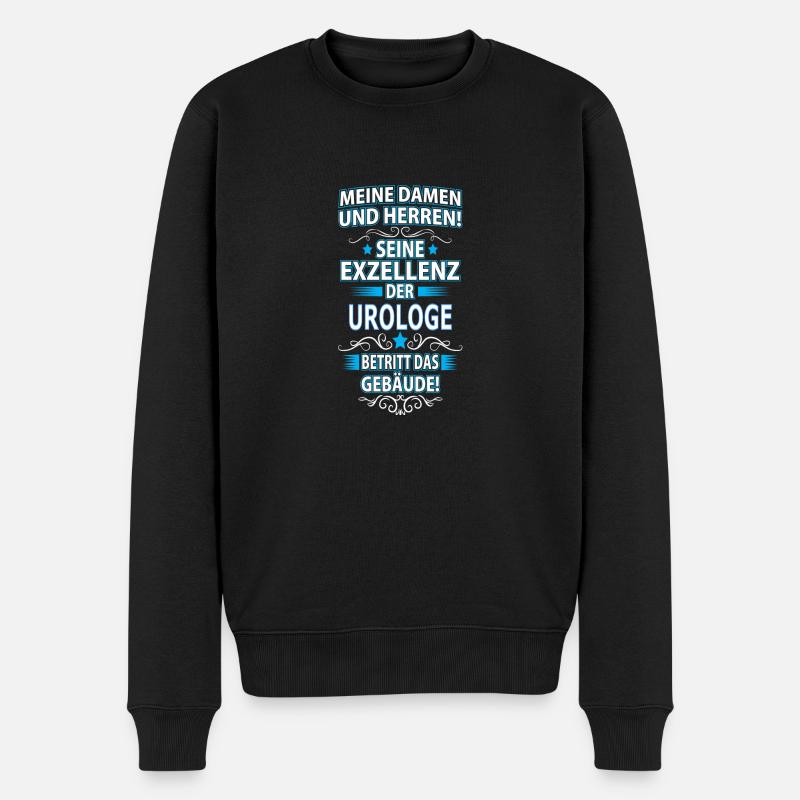 UROLOGE - Männer Premium Bio Pullover - Schwarz