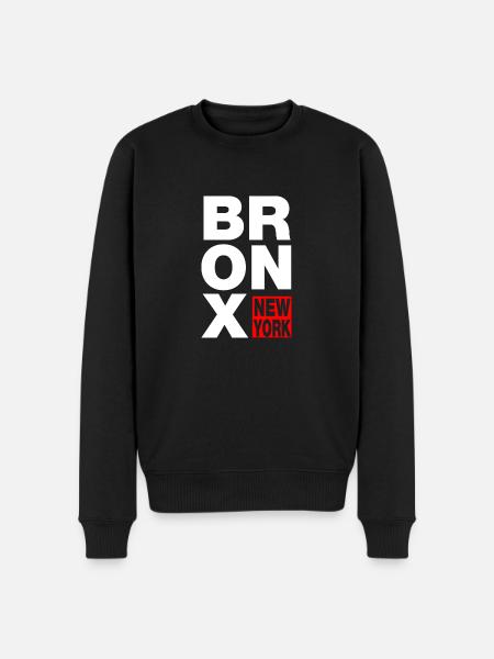 bronx new york - Männer Premium Bio Pullover - Schwarz