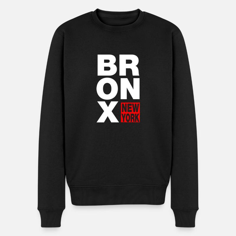 bronx new york - Männer Premium Bio Pullover - Schwarz