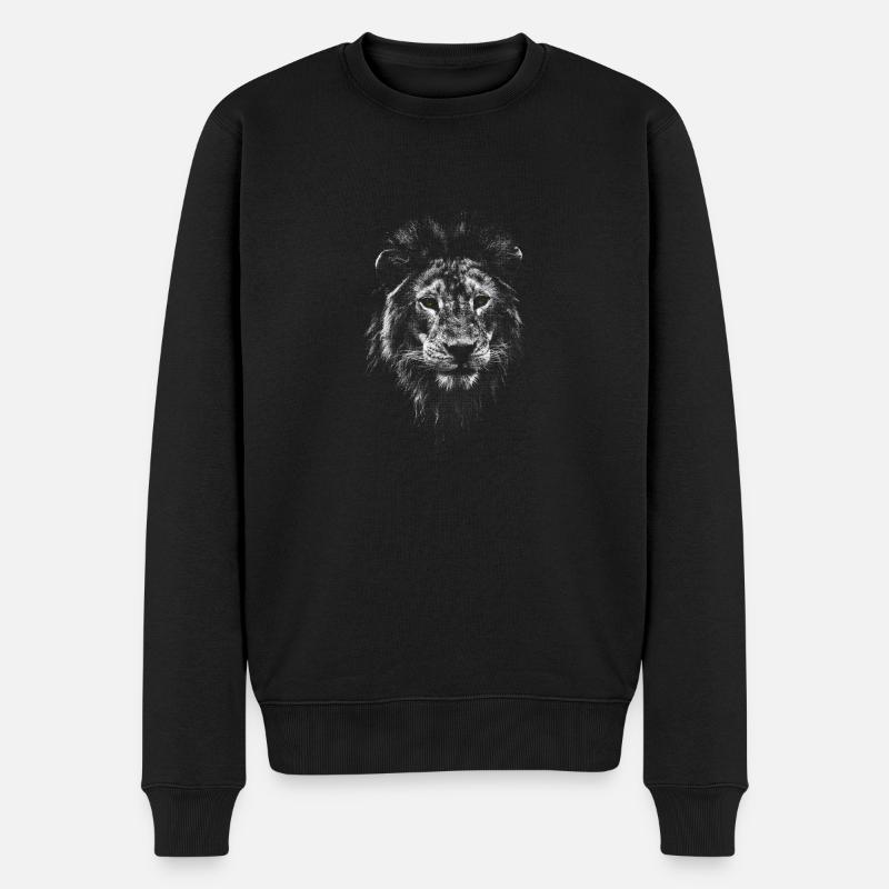 Lion - Pull Premium bio Homme - noir