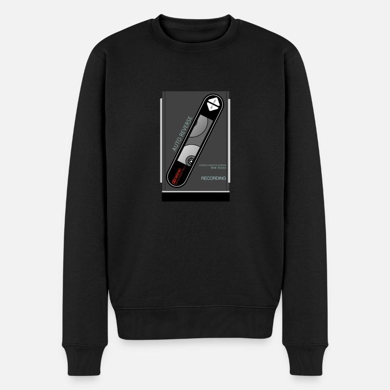 SONY WM R202 - Männer Premium Bio Pullover - Schwarz