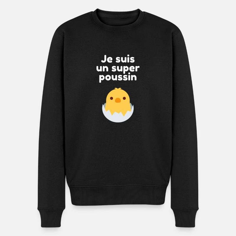 Super poussin - Pull Premium bio Homme - noir