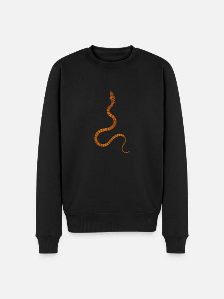 Snake - Men's Premium Organic Jumper - black