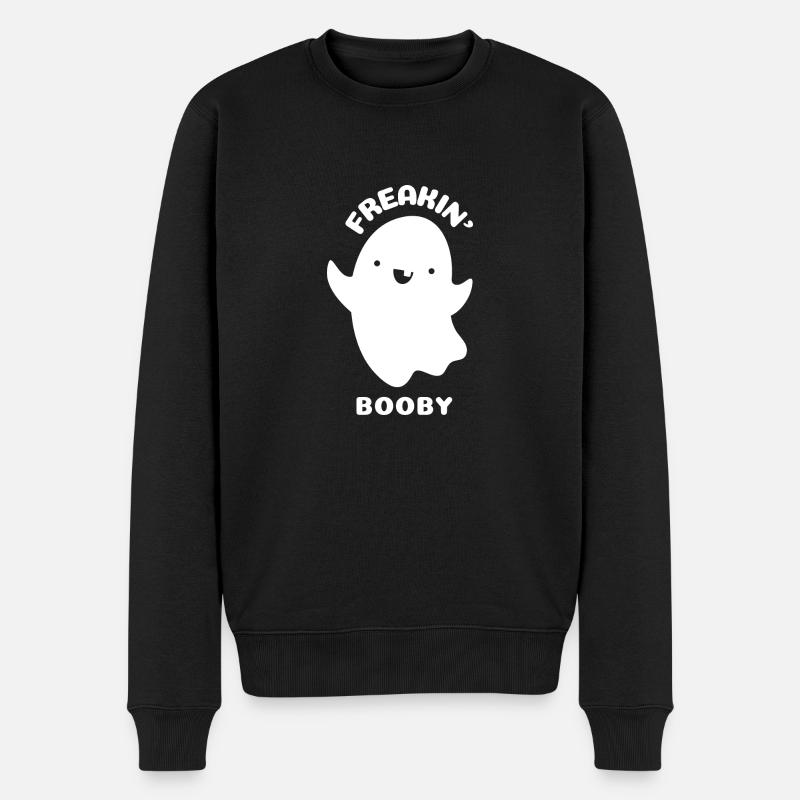 FREAKIN WEISSER TÖLPEL - Männer Premium Bio Pullover - Schwarz