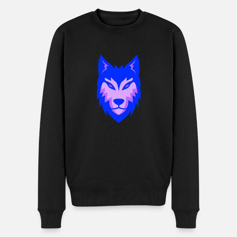 Loup 02 - Pull Premium bio Homme - noir