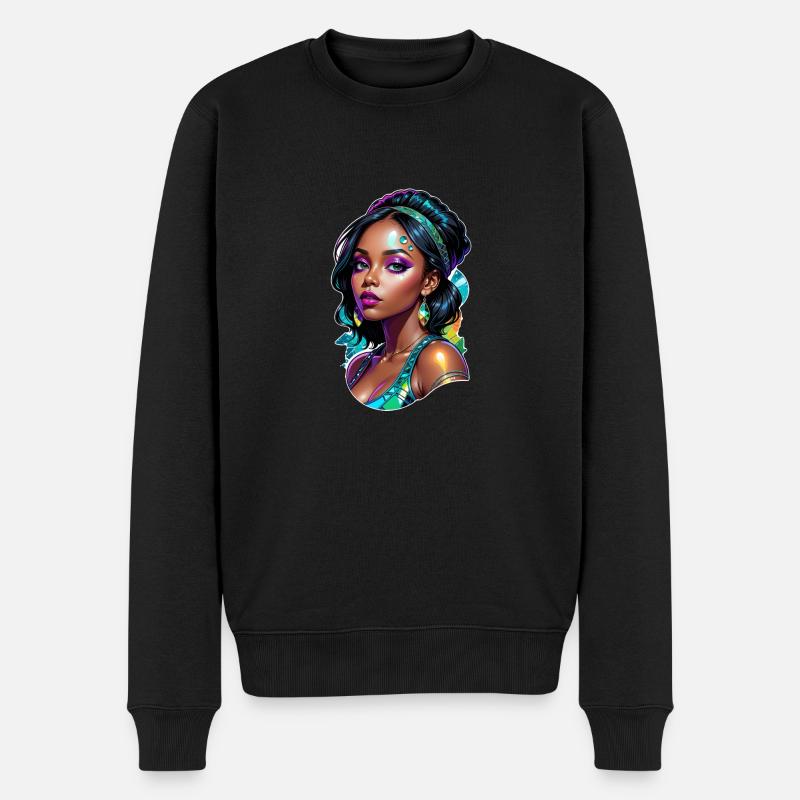 femme afro - beauté - Pull Premium bio Homme - noir