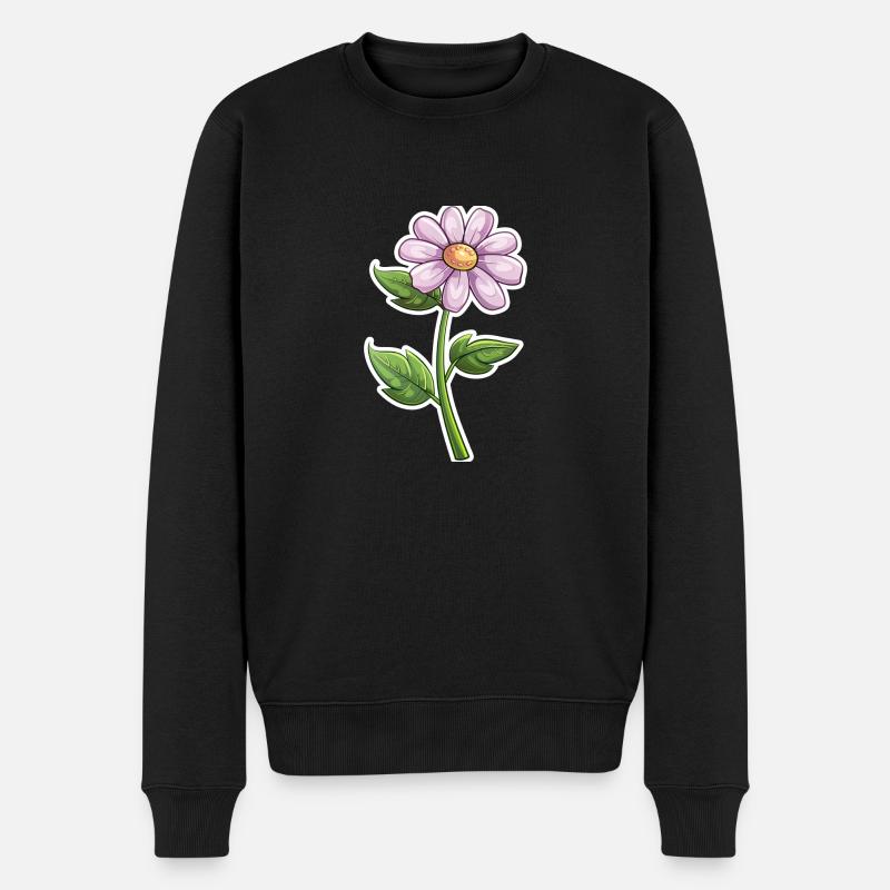 Fleurs - Pull Premium bio Homme - noir