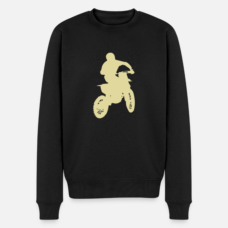 motocross - Männer Premium Bio Pullover - Schwarz