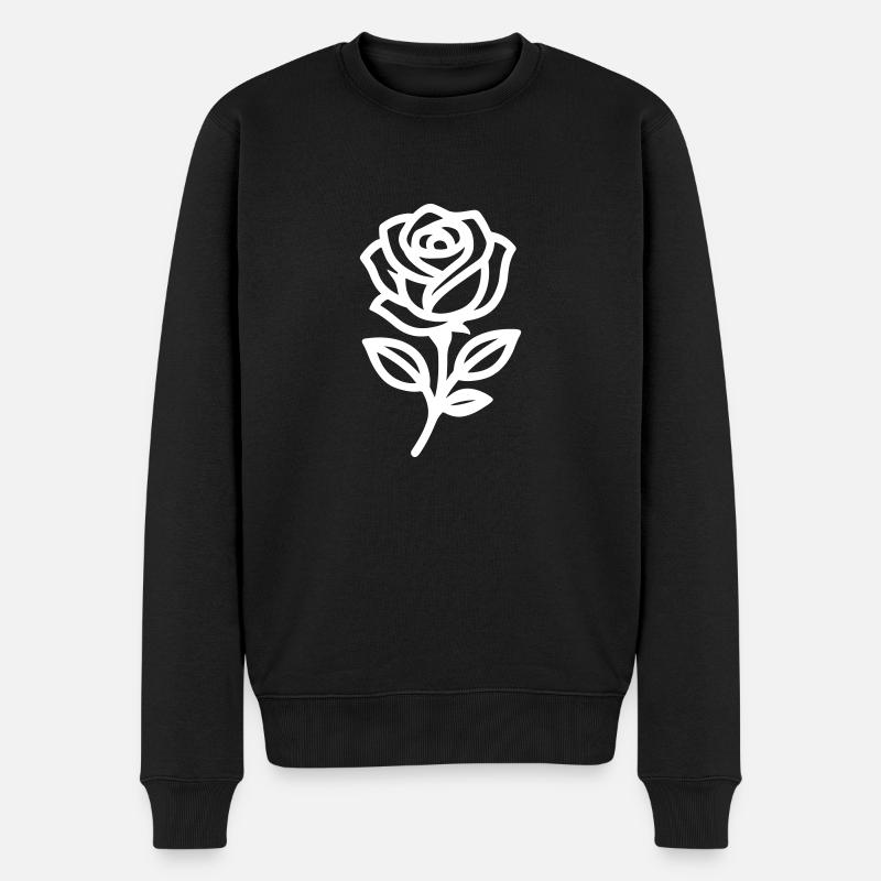 Fleur de rose - Pull Premium bio Homme - noir