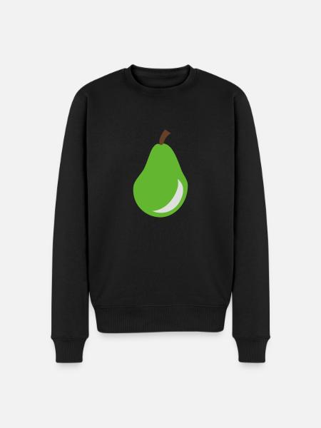 Pear - Fruit - Men's Premium Organic Jumper - black