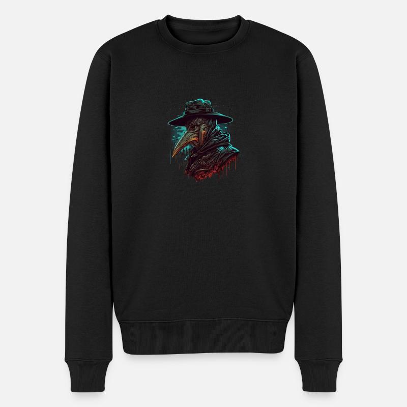 Ansteckung - Männer Premium Bio Pullover - Schwarz