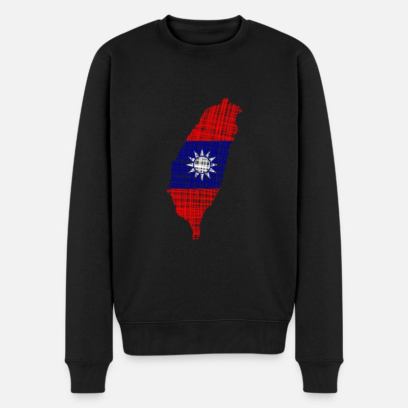 Taiwan taiwan - Männer Premium Bio Pullover - Schwarz