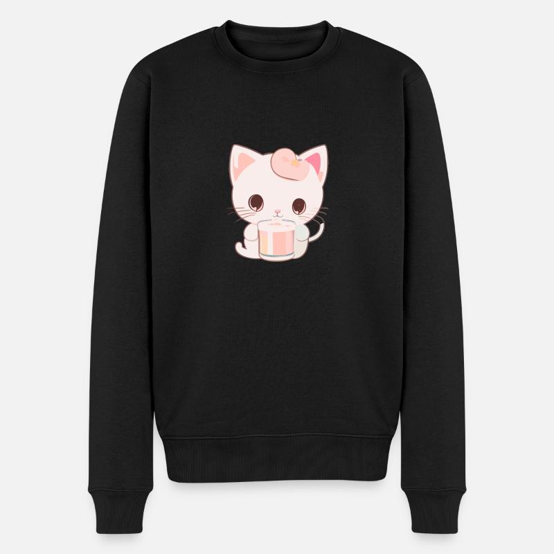 Chat - Pull Premium bio Homme - noir