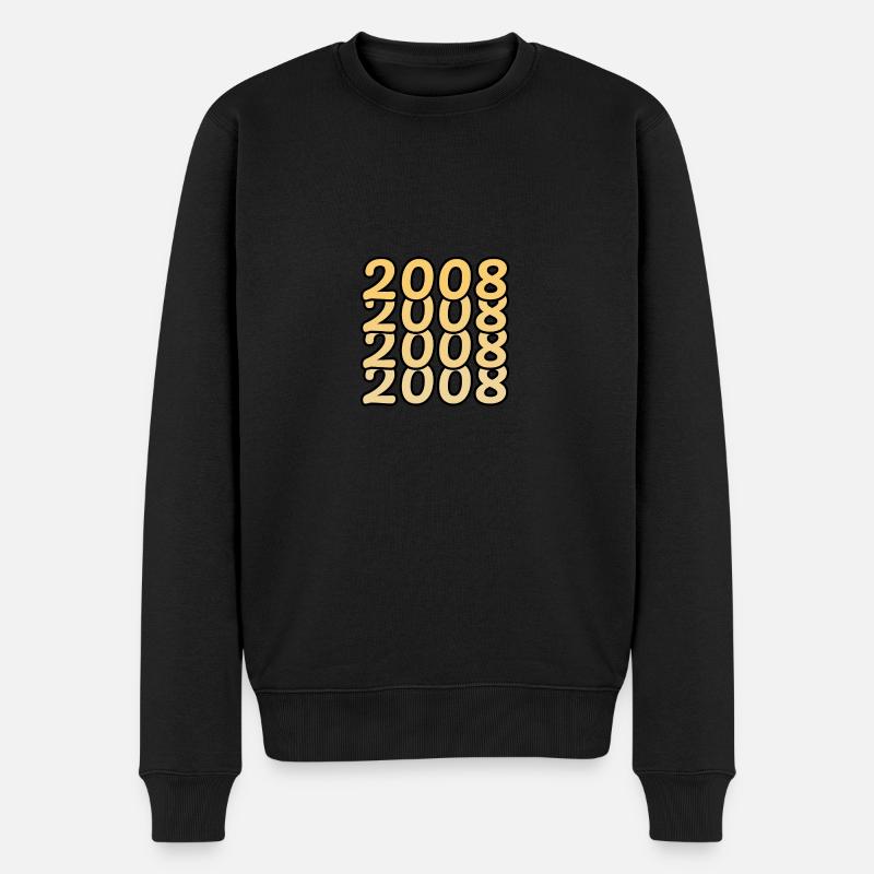 Witzig 2008 - Männer Premium Bio Pullover - Schwarz