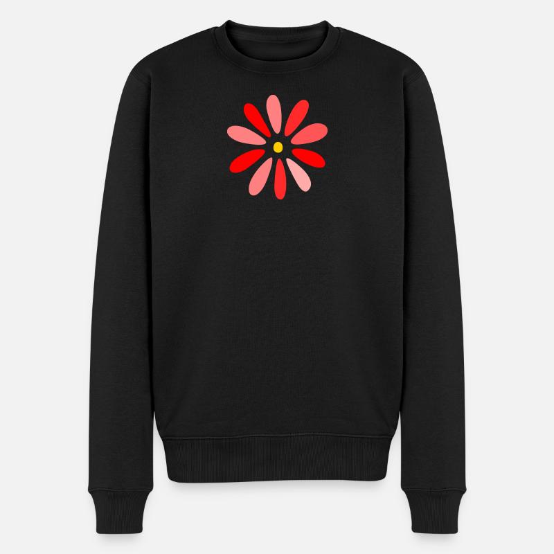 BLUME. ICH KANN NICHT. Ich arbeite im Garten. GARTEN. RUHESTAND. - Männer Premium Bio Pullover - Schwarz
