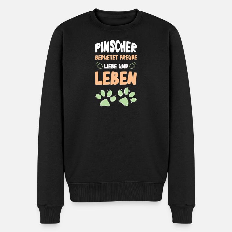 Pinscher Joy Vie amoureuse - Pull Premium bio Homme - noir