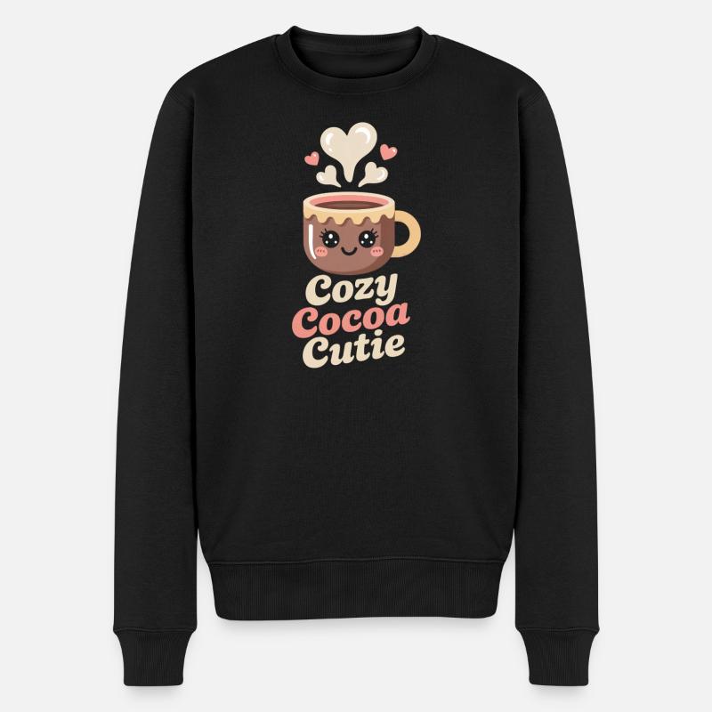 Kakao - Cocoa Mignon Douillet - Pull Premium bio Homme - noir