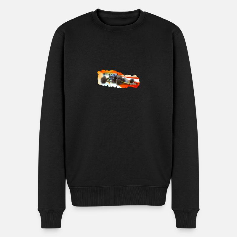 Rennwagen - Männer Premium Bio Pullover - Schwarz