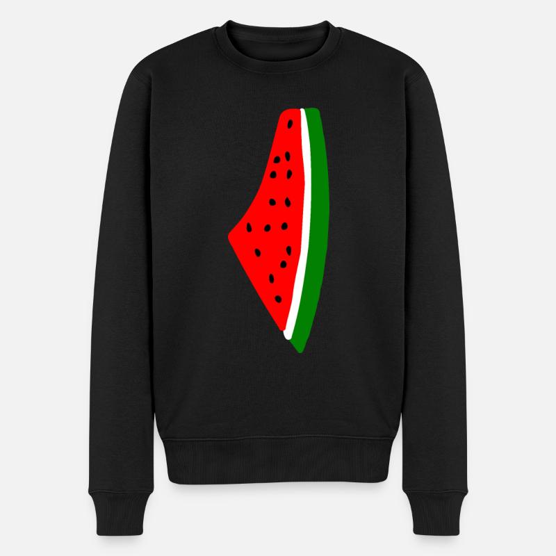 Melon pastèque - Pull Premium bio Homme - noir