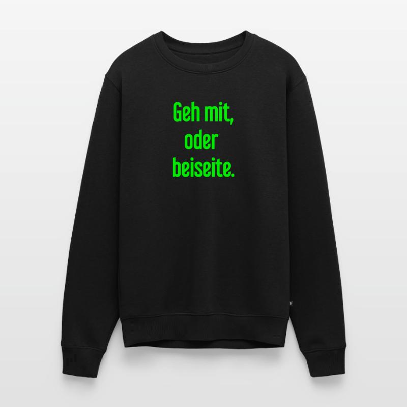 Geh mit oder beiseite Männer Premium Bio Pullover