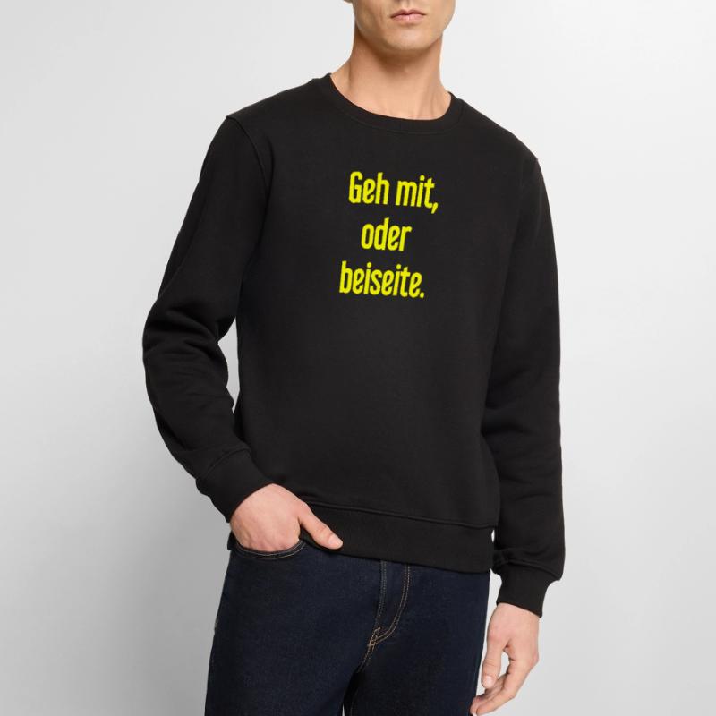 Geh mit oder beiseite Männer Premium Bio Pullover