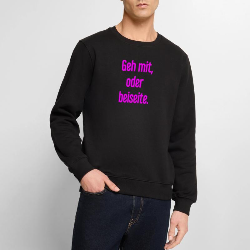 Geh mit oder beiseite Männer Premium Bio Pullover